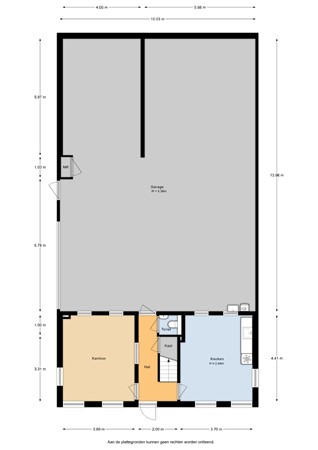 Floorplan - Jaap Bijzerweg 6, 3446 CR Woerden